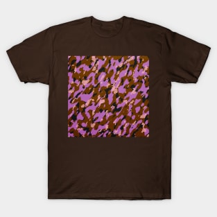 Camouflage - Brown and Orchid T-Shirt